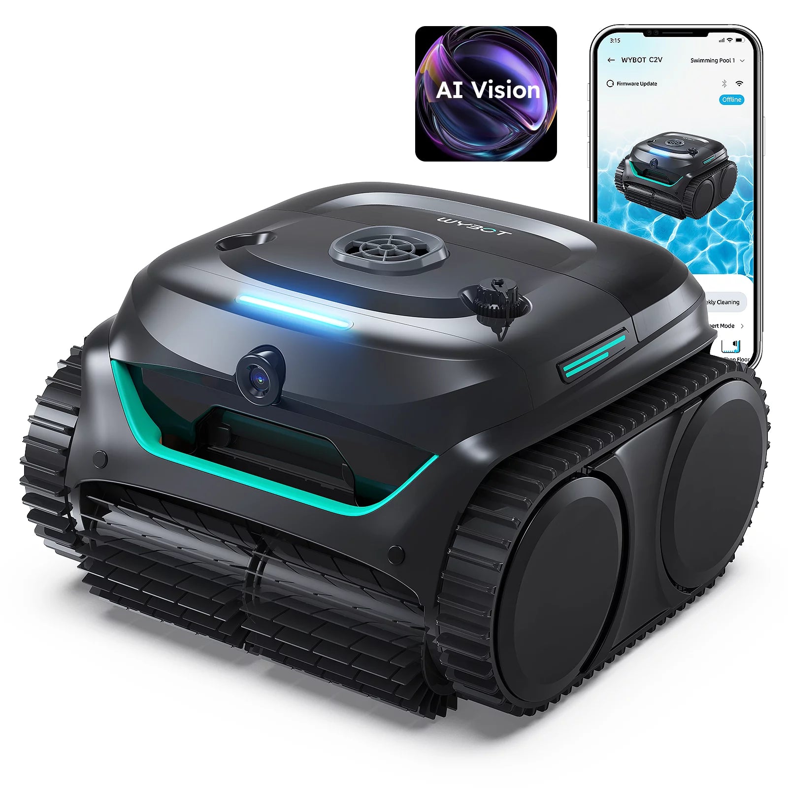 WYBOT C2 Vision, imagen de producto del modelo exacto.