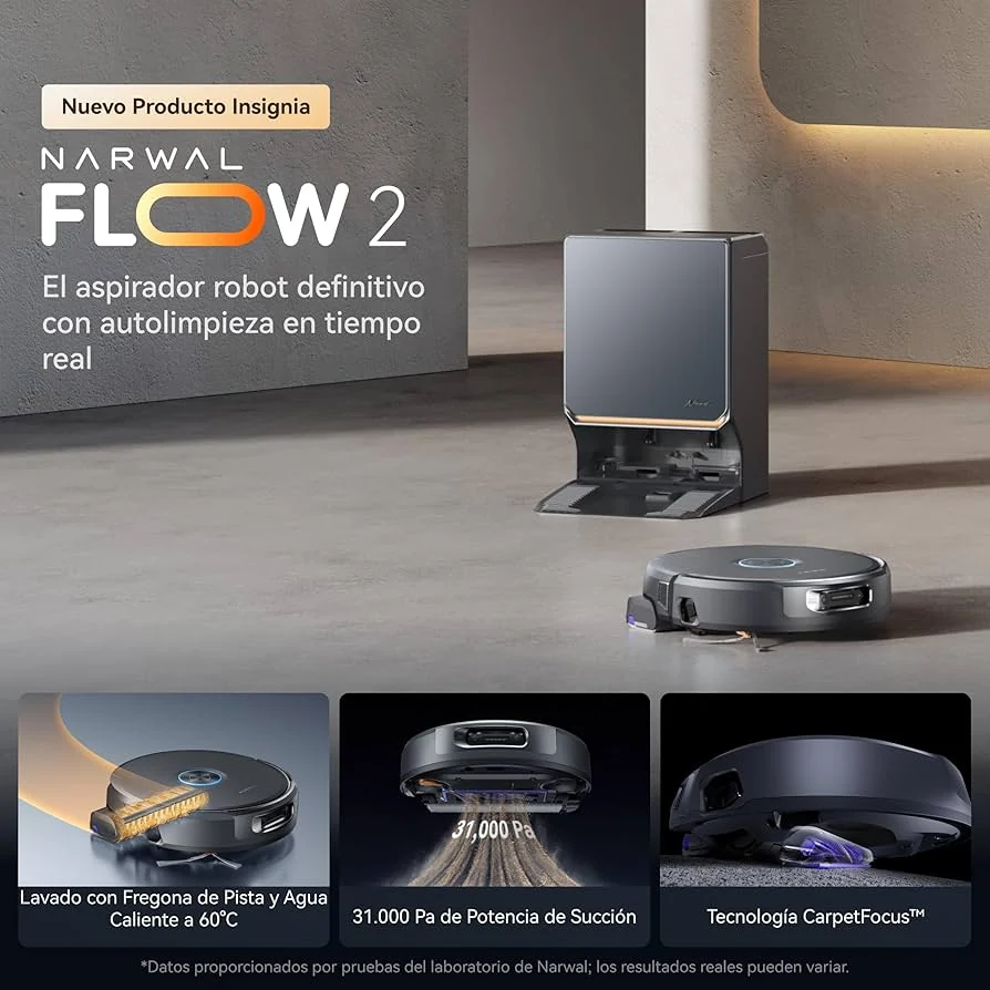 Narwal Flow 2, imagen de producto del modelo exacto.