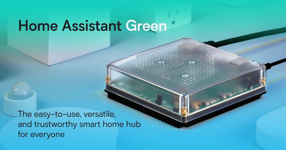Home Assistant Green, imagen de producto del modelo exacto.