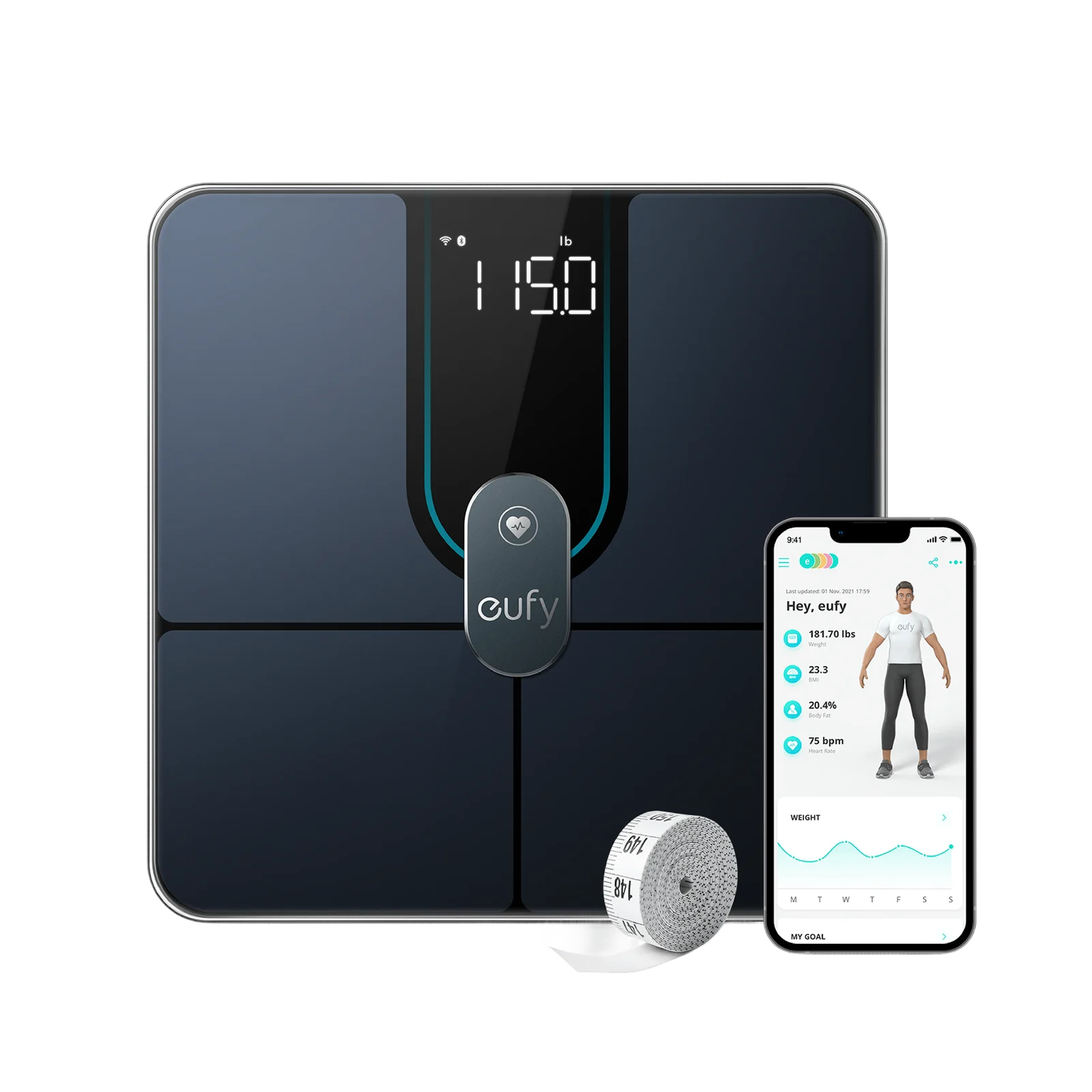 eufy Smart Scale P2 Pro, imagen oficial del modelo exacto.