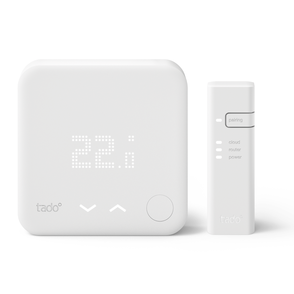 tado° Termostato Inteligente Cableado V3+ con Bridge de Internet, imagen oficial del modelo.
