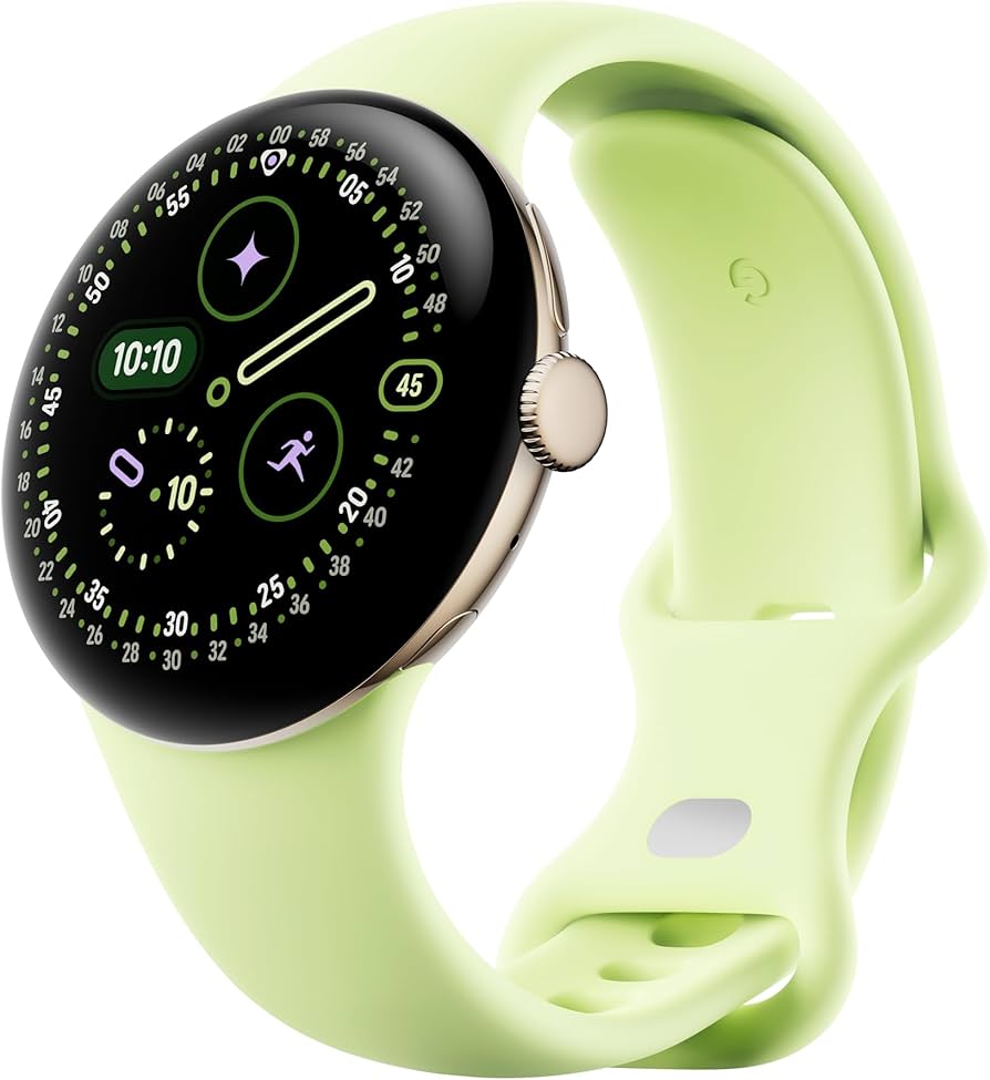 Google Pixel Watch 4, 41 mm, Wi-Fi, negro mate/obsidiana, imagen de producto del modelo exacto.
