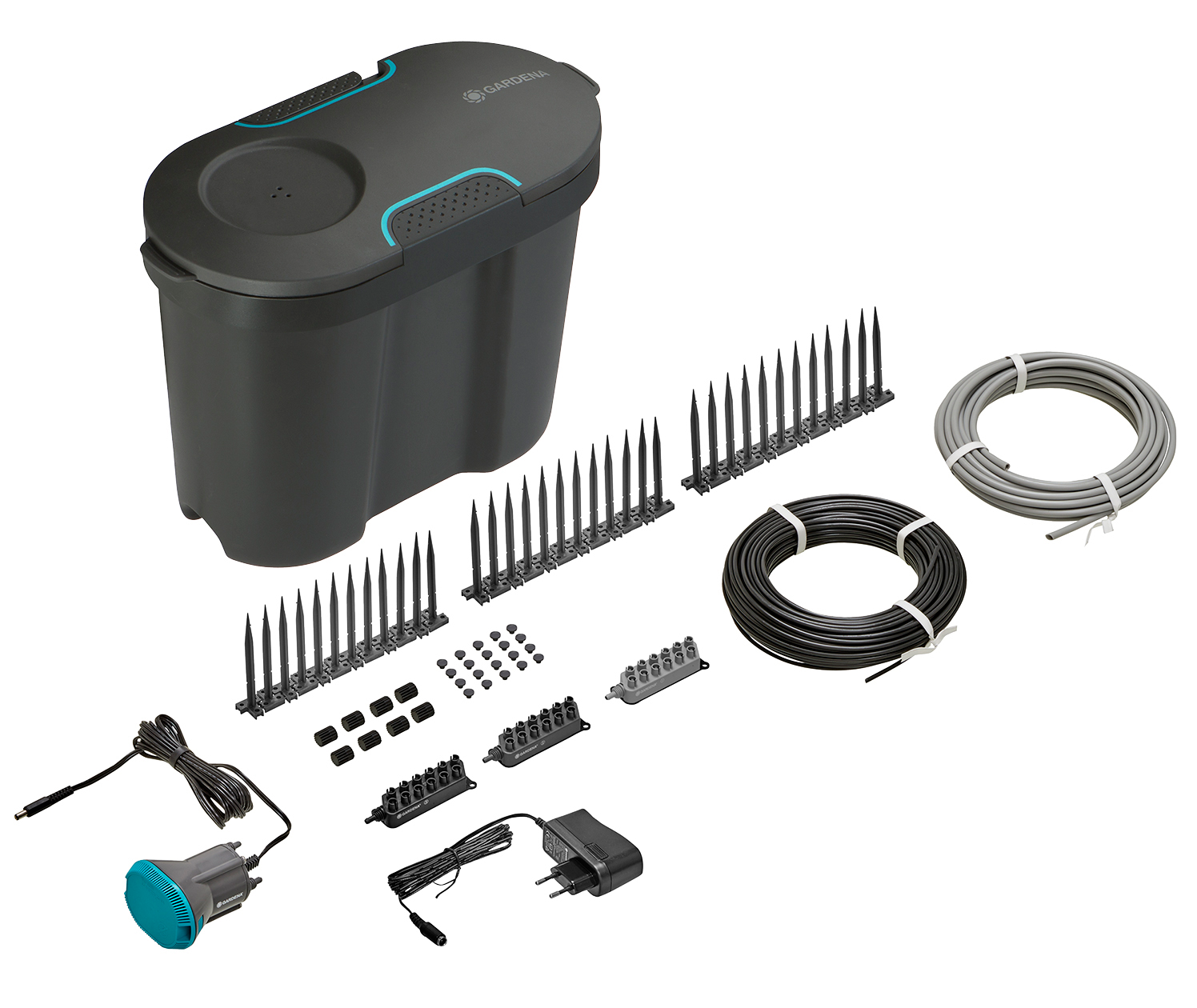 GARDENA Set de riego por vacaciones 13366-20; imagen del modelo exacto.