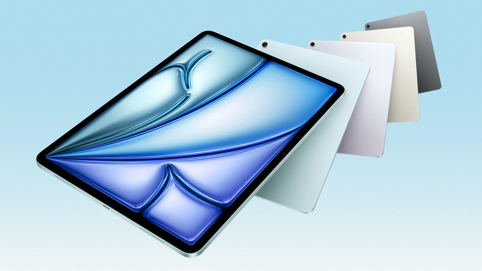 Apple iPad Air de 11 pulgadas con chip M3, imagen oficial del modelo exacto.